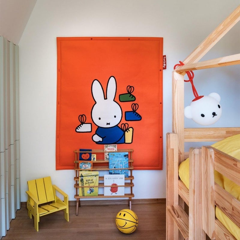 Fatboy Flying Carpet x Miffy | Non-slip bottom | UV-resistant | Easy to clean | Suitable for indoor and outdoor use | 100% Recycled polyester | Filling: foam padding | 180 x 140 cm - Orange - Image 2